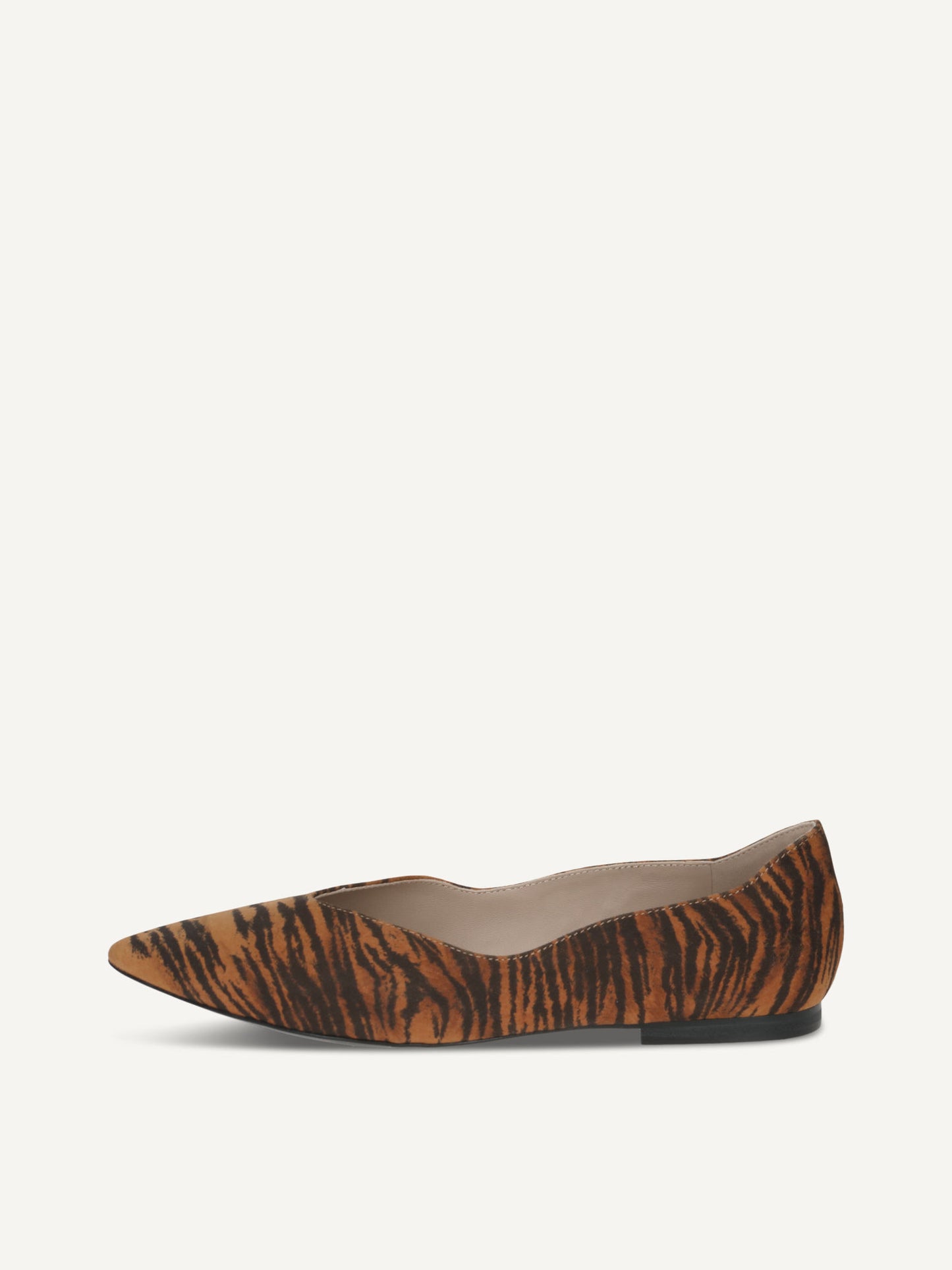 Caprice Women's 9-22110-42 Leather Slip-On Ballet Shoes Orange Tiger