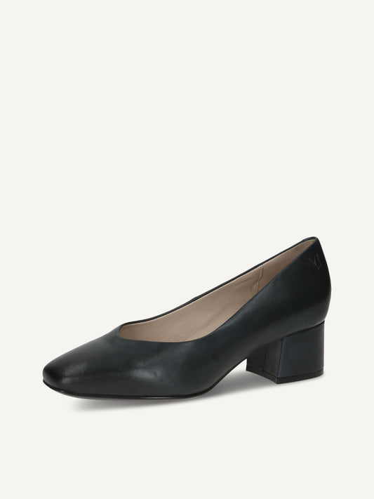 Caprice Women's 9-22315-42 Leather Pump Heel Shoes Ocean Nappa Blue