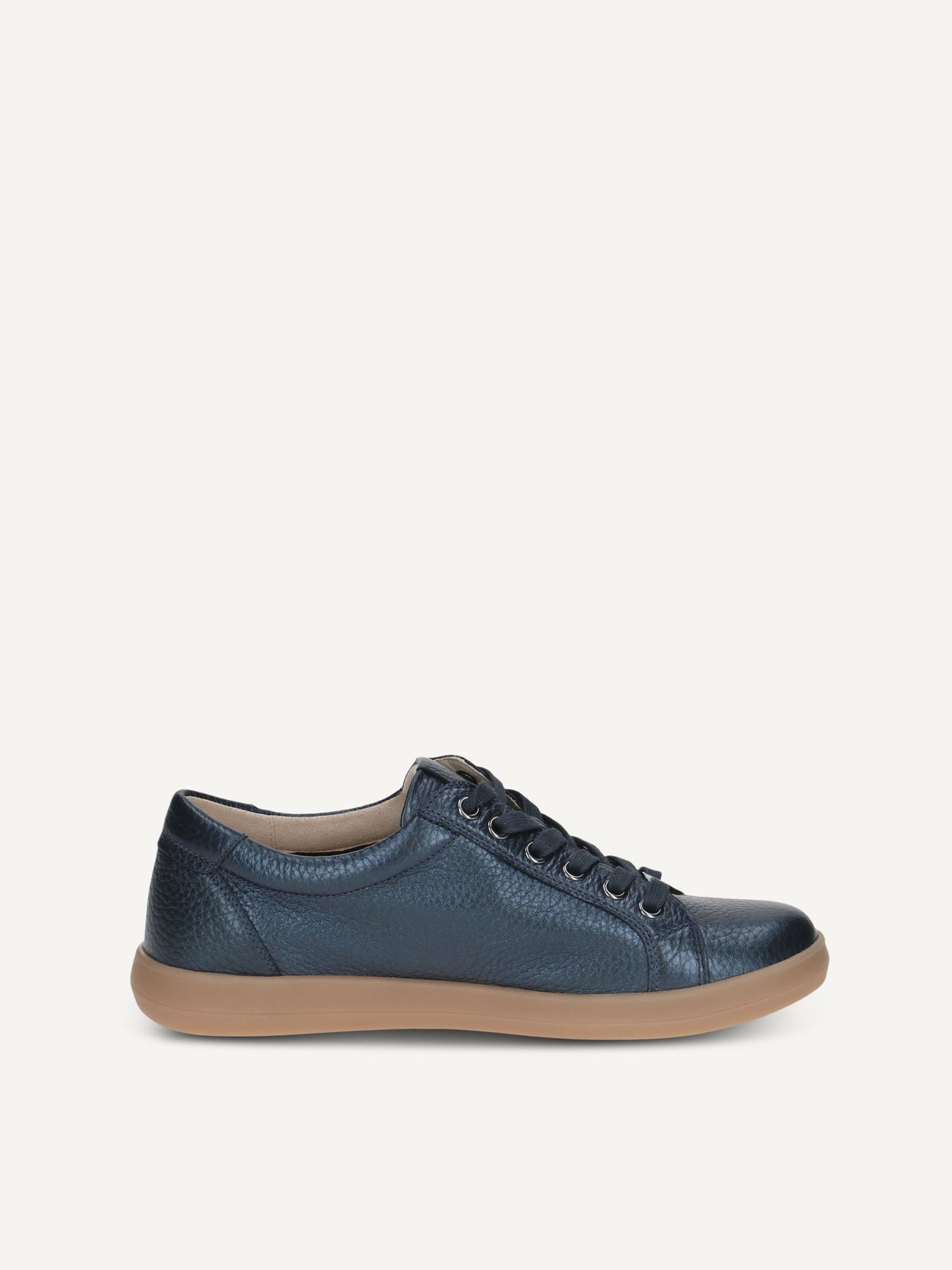 Caprice Women's 9-23757-46 Leather Lace-Up Sneaker Shoes Ocean Blue