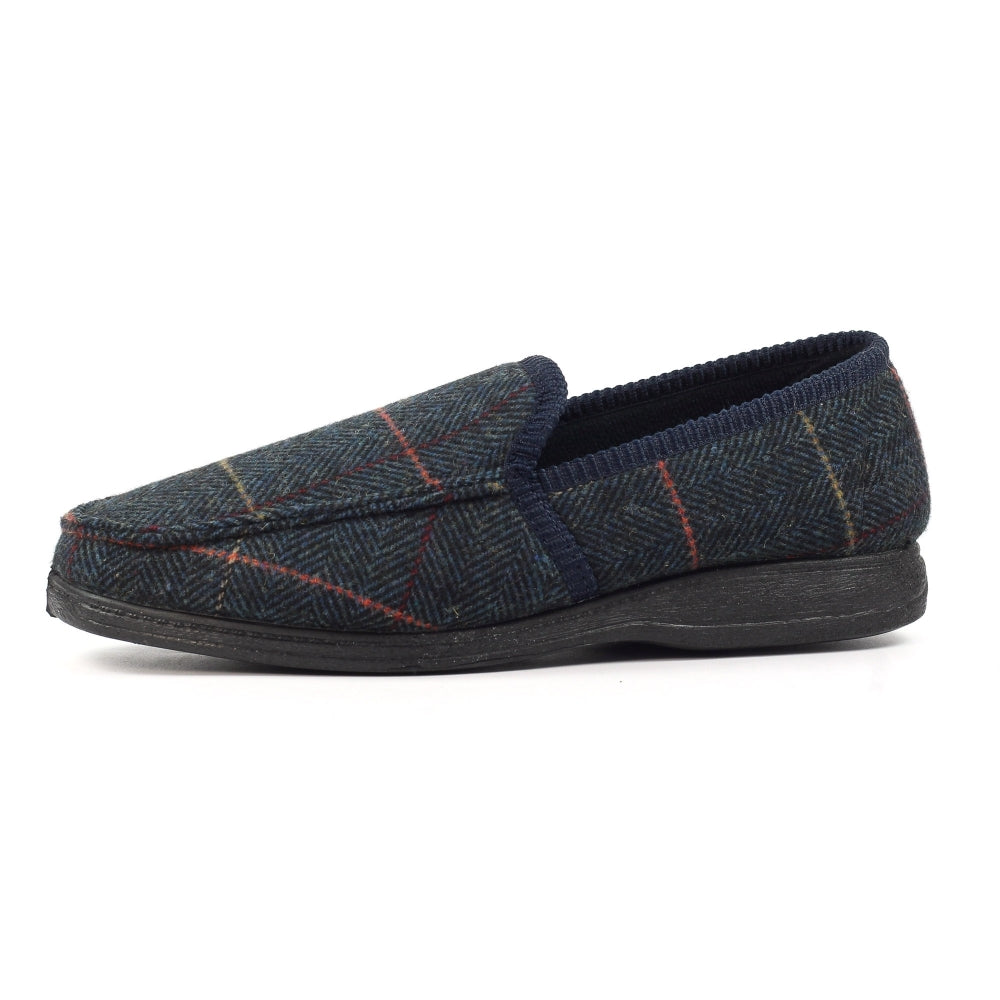 Lunar Men's KMD103BL Lazy Dogz Eisenhower II Slippers Navy