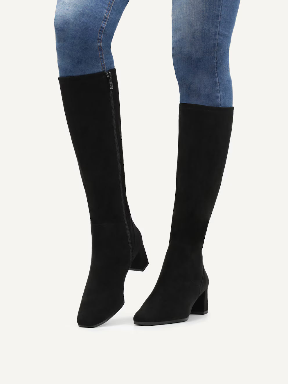 Caprice Women's 9-25547-41 Knee High Boots Black Stretch