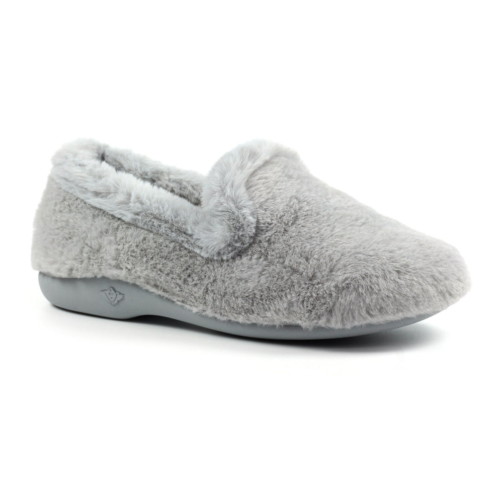 Lunar Women's KLA227 Frito Full Slippers Grey