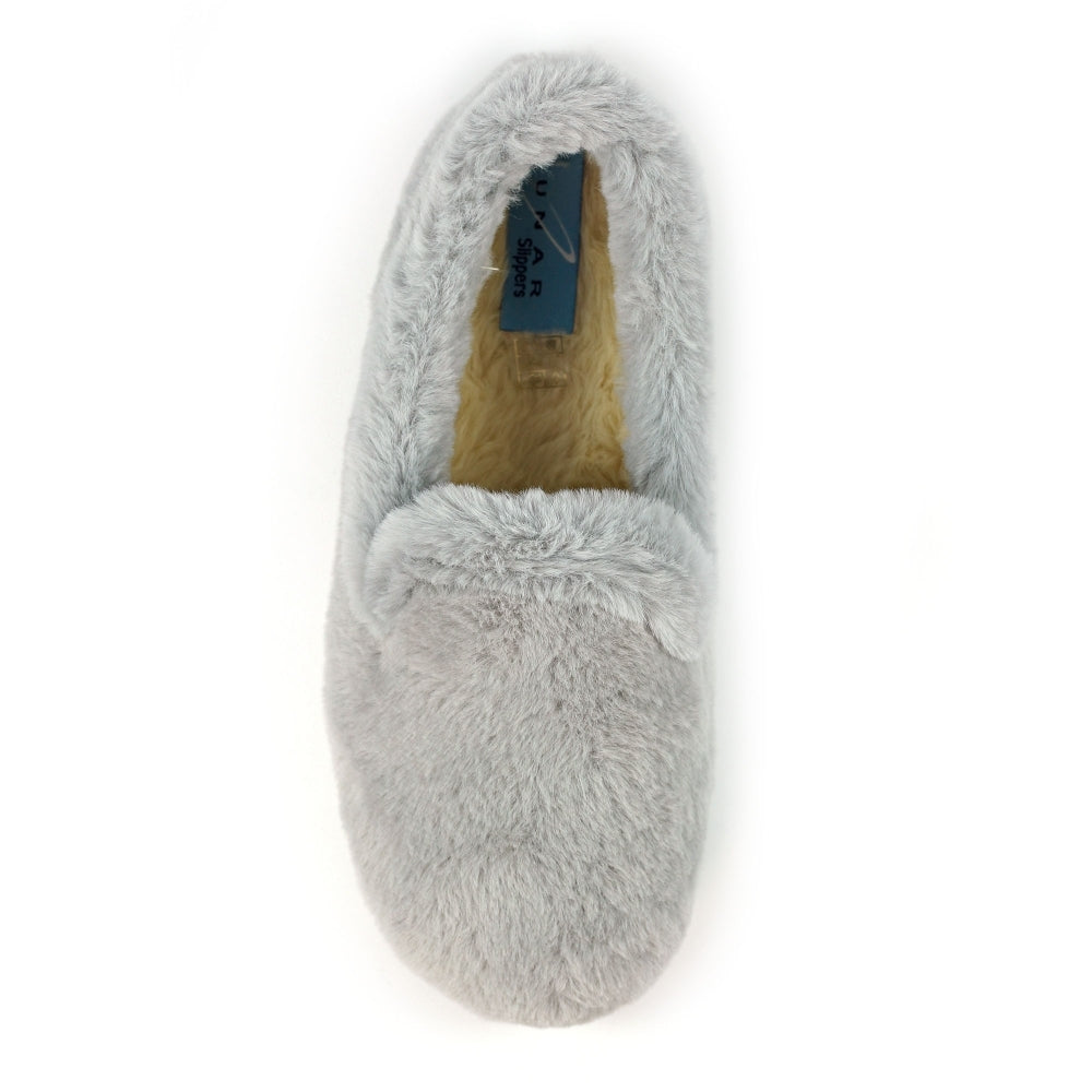 Lunar Women's KLA227 Frito Full Slippers Grey