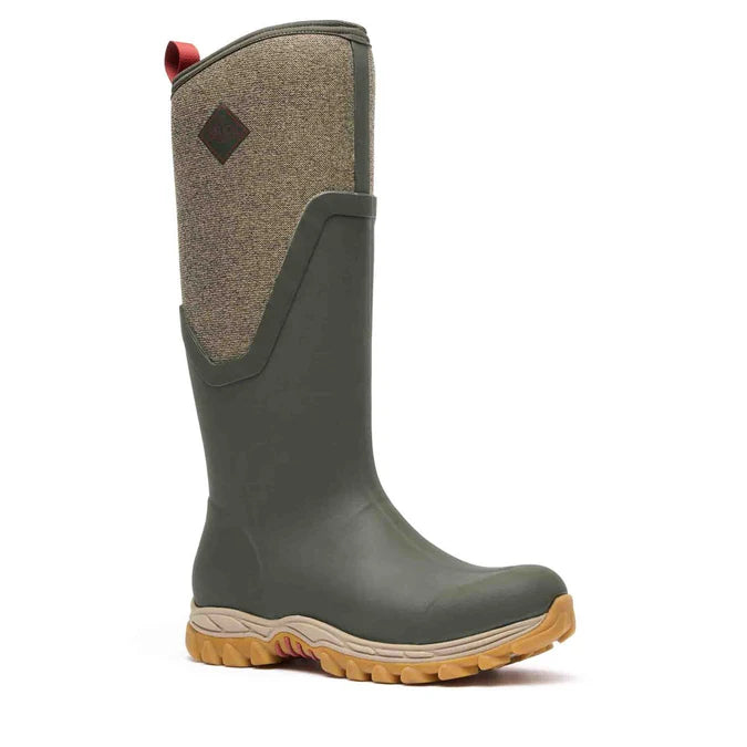 Muck Boots Women's Arctic Sport Tall II Welly Boots Dk Olive / Herringbone