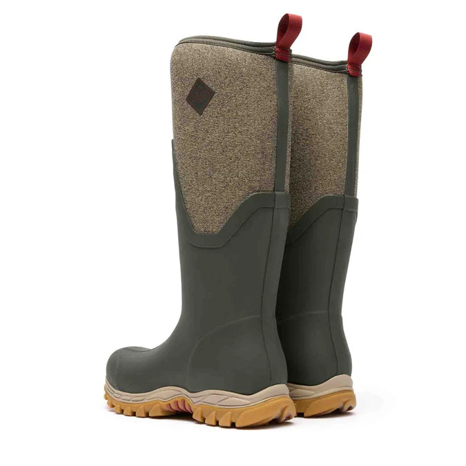 Muck Boots Women's Arctic Sport Tall II Welly Boots Dk Olive / Herringbone
