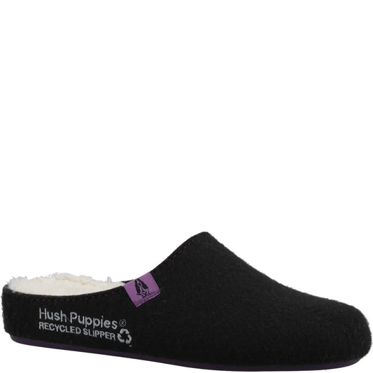 Hush Puppies Women's Recycled The Good Slipper Black