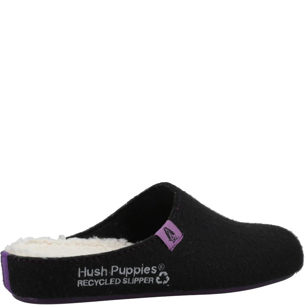 Hush Puppies Women's Recycled The Good Slipper Black