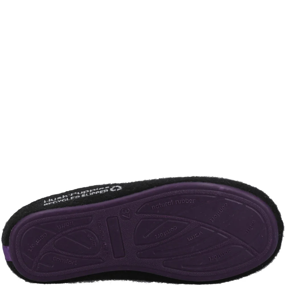 Hush Puppies Women's Recycled The Good Slipper Black