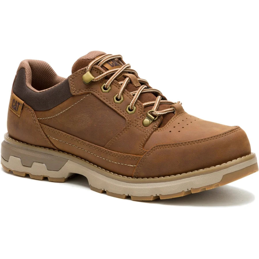 CAT Caterpillar Men's P726887 Pursue Hiker Low Leather Shoes Bronze Brown