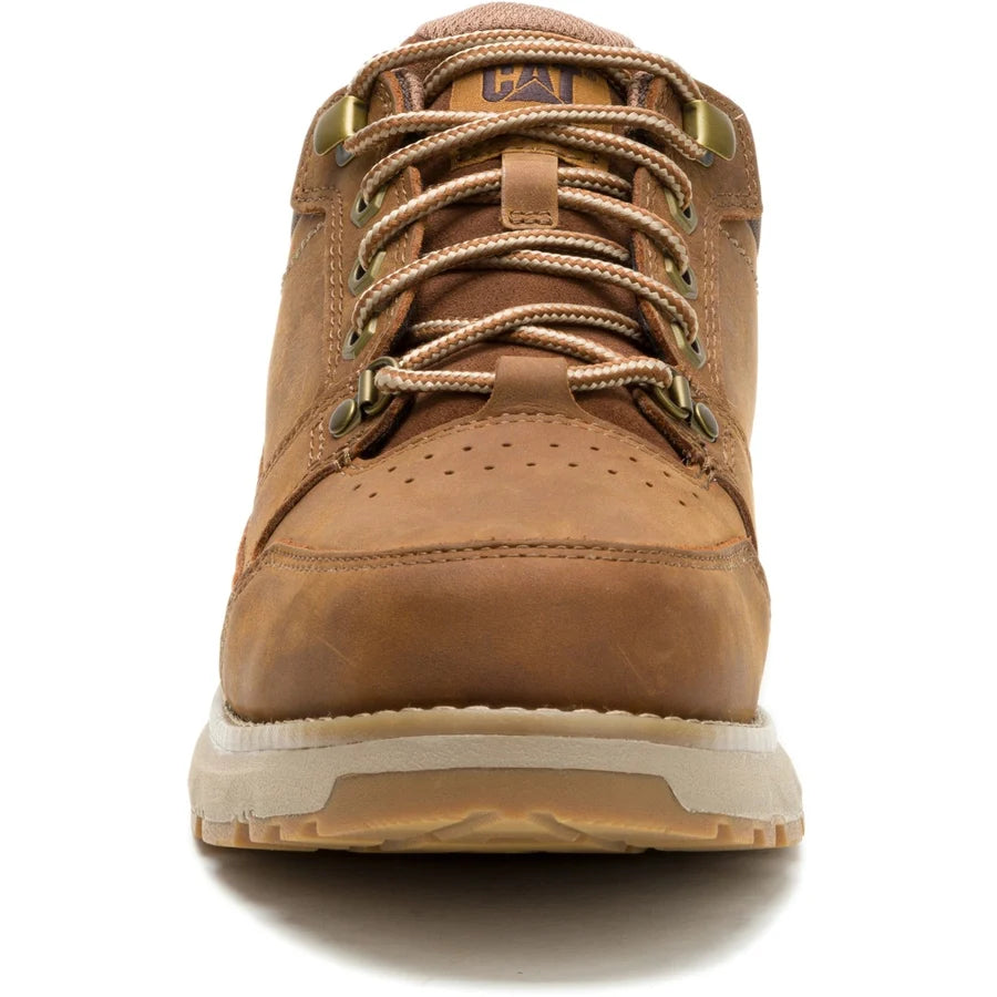 CAT Caterpillar Men's P726887 Pursue Hiker Low Leather Shoes Bronze Brown
