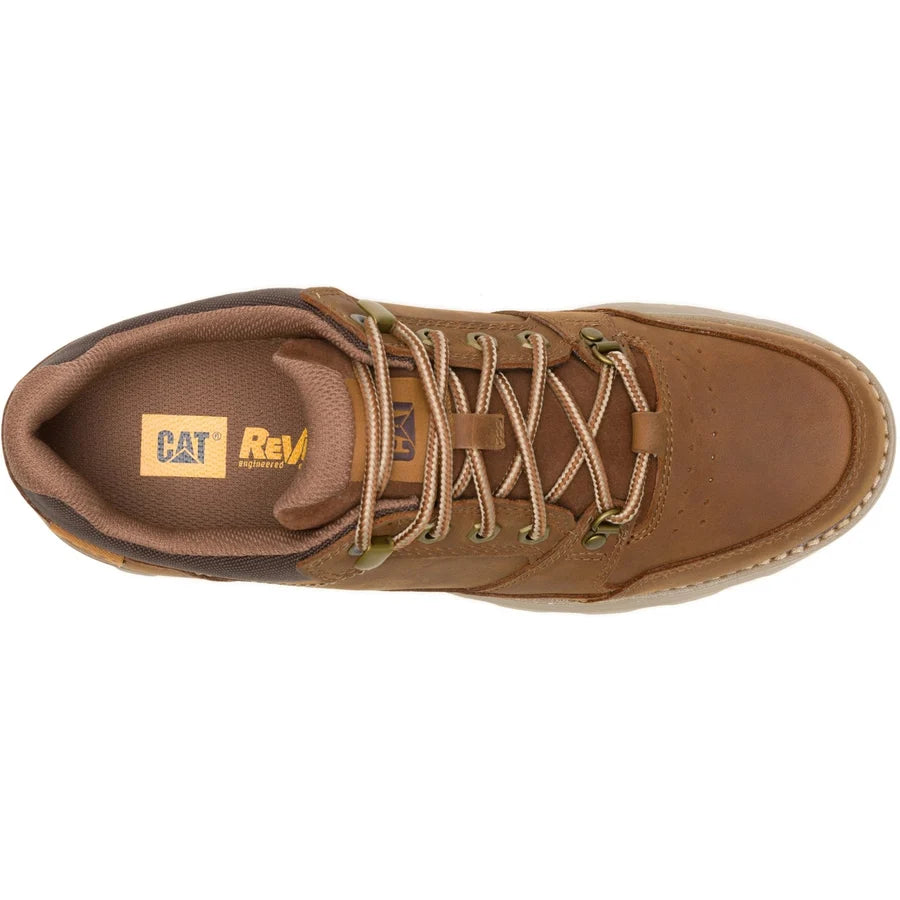 CAT Caterpillar Men's P726887 Pursue Hiker Low Leather Shoes Bronze Brown