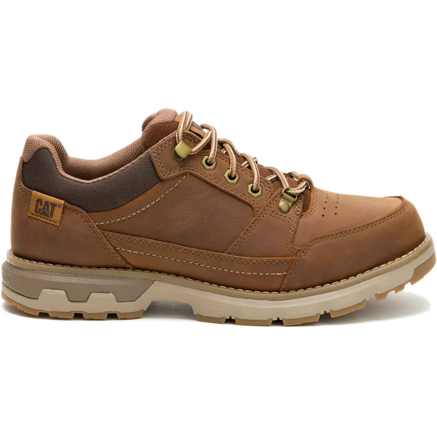 CAT Caterpillar Men's P726887 Pursue Hiker Low Leather Shoes Bronze Brown