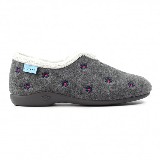 Lunar Women's KLA250 Havana Slippers Grey