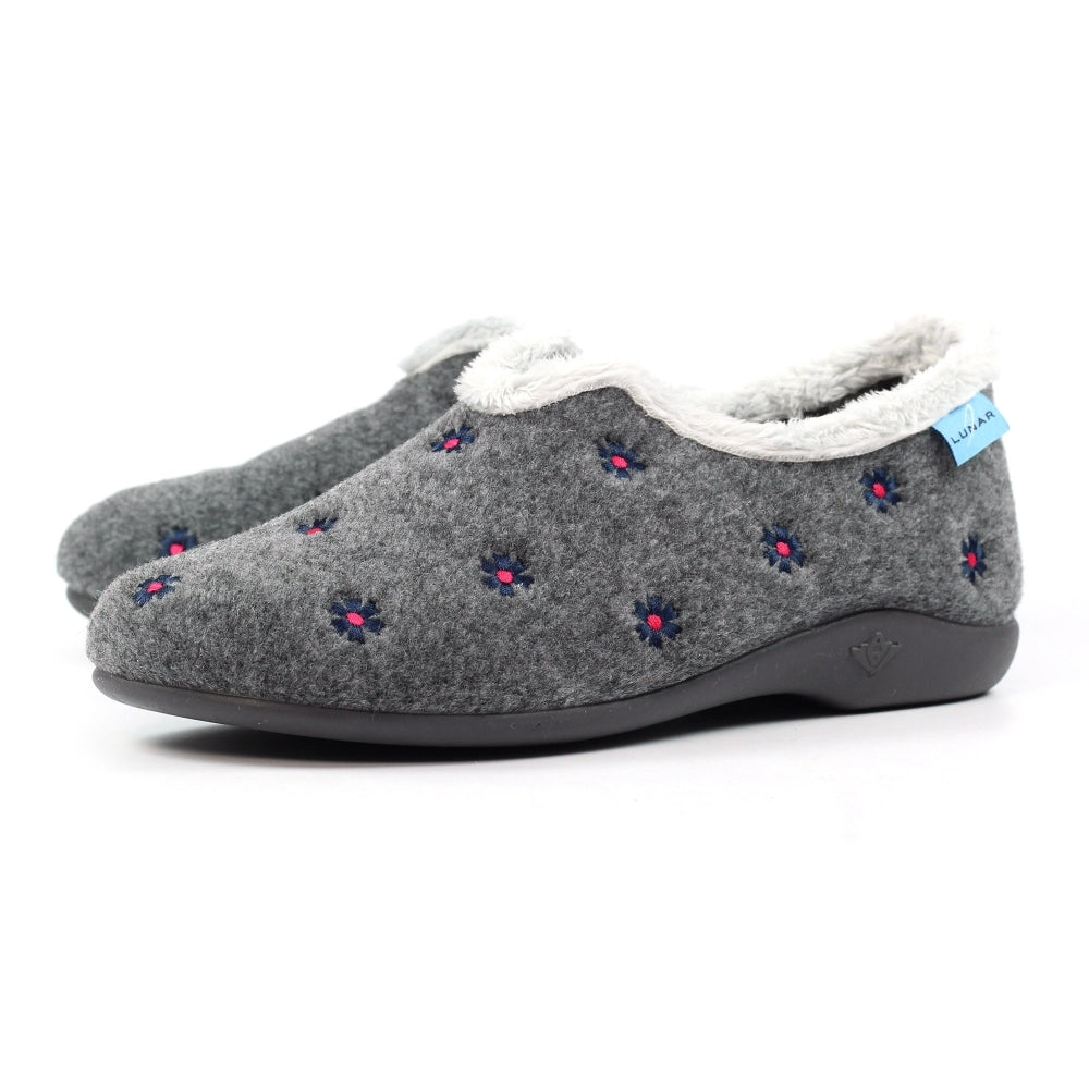 Lunar Women's KLA250 Havana Slippers Grey