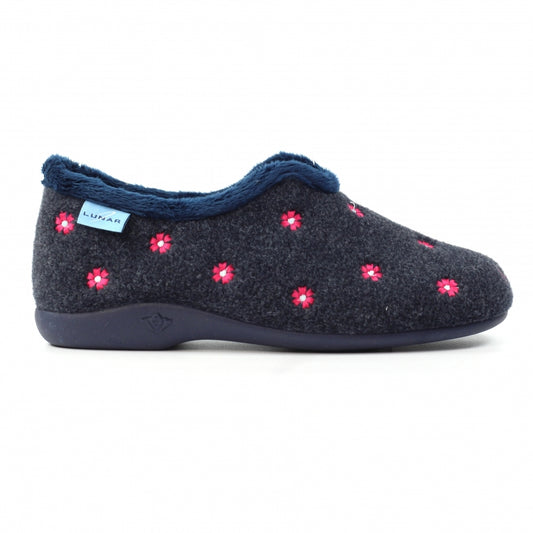 Lunar Women's KLA250 Havana Slippers Navy Blue