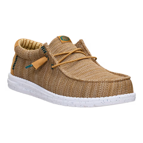 Hey Dude Men's 41898 Wally Stretch Sox Trainers Bone Brown / Multi
