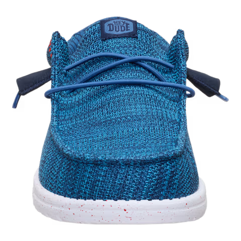 Hey Dude Men's 41898 Wally Stretch Sox Trainers Ensign Blue / Multi