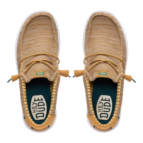 Hey Dude Men's 41898 Wally Stretch Sox Trainers Bone Brown / Multi
