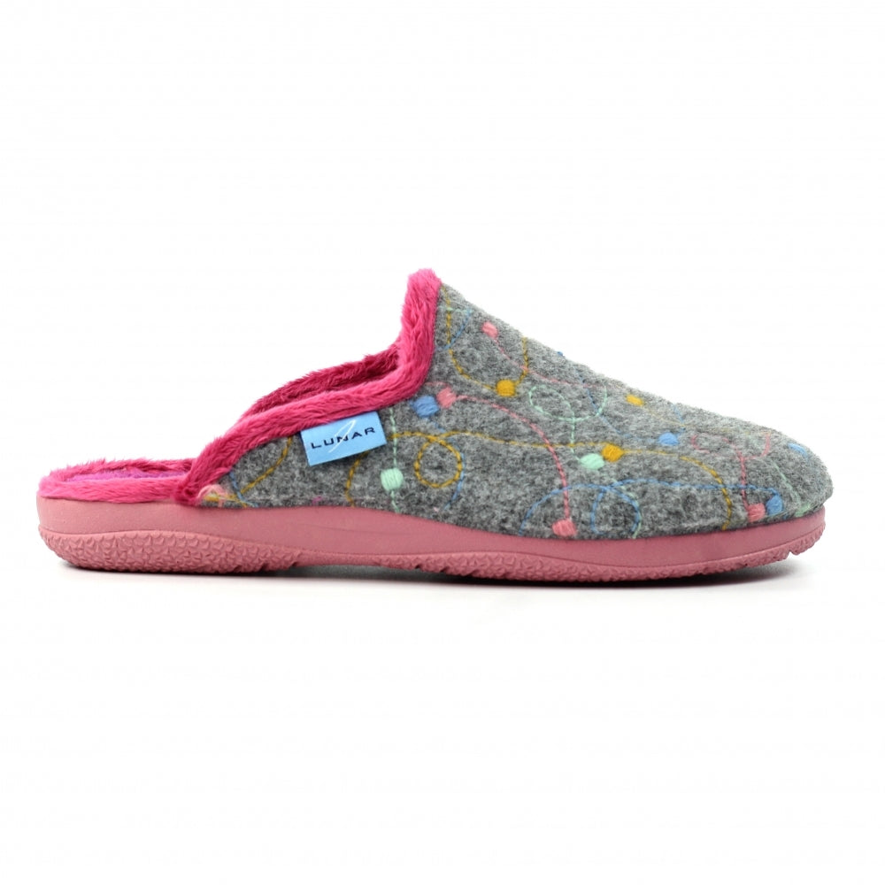 Lunar Women's KLA251 Impulse Mule Slippers Grey