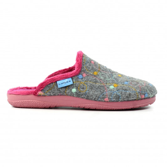 Lunar Women's KLA251 Impulse Mule Slippers Grey