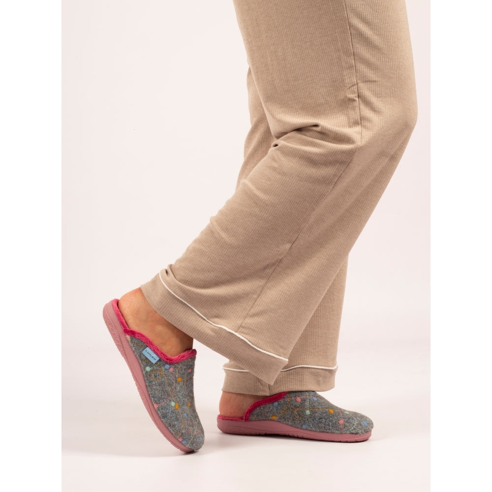 Lunar Women's KLA251 Impulse Mule Slippers Grey