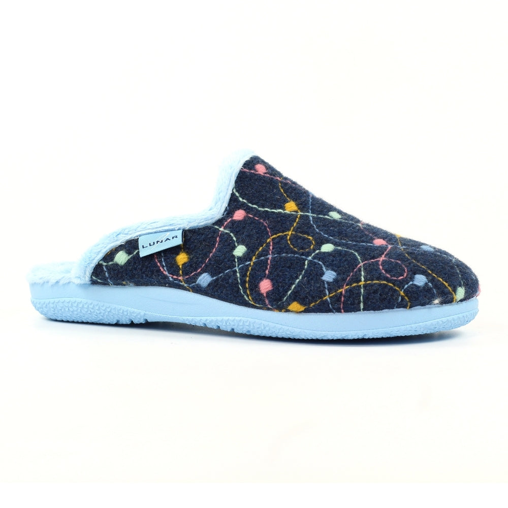 Lunar Women's KLA251 Impulse Mule Slippers Navy Blue