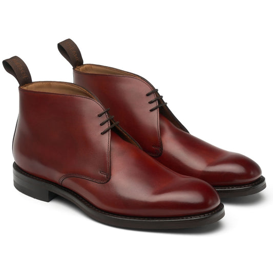 Joseph Cheaney Men's Jackie III R Leather Chukka Boot Boots Dark Leaf Brown