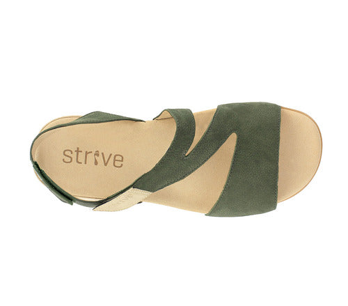 Strive Women's Jinny Nubuck Leather Sandals Verte Green