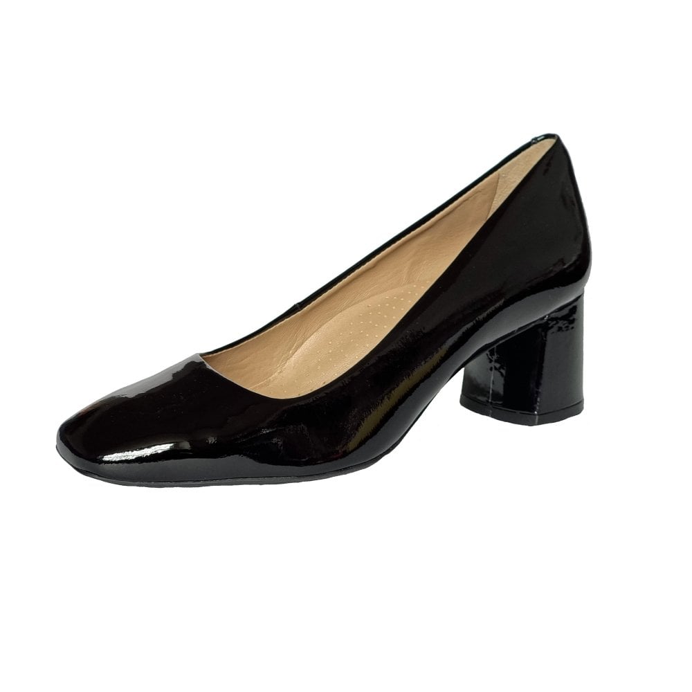 Maria Lya Women's Daisy Patent Leather Court Shoes Black – Shoe Gallery Ltd