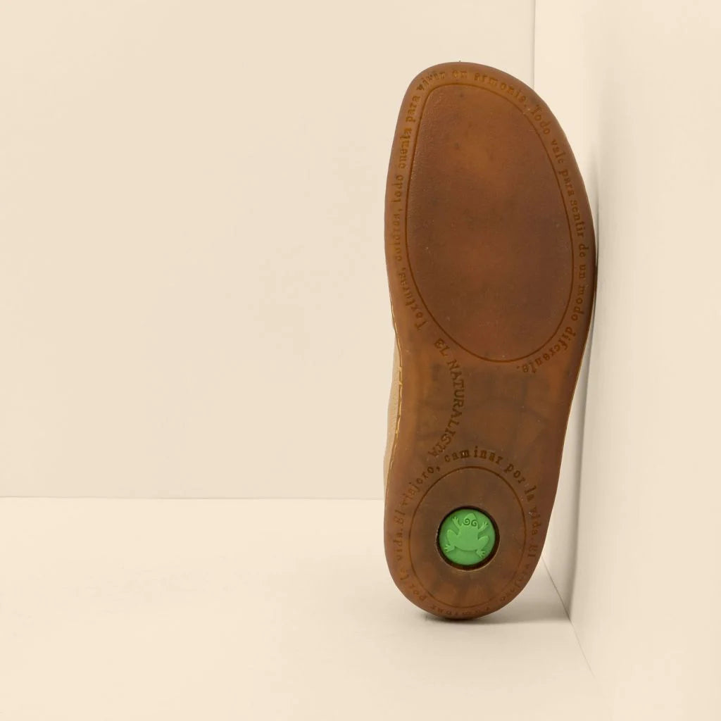 El Naturalista Unisex N296 Nubuck Leather Comfort Trainers Cream