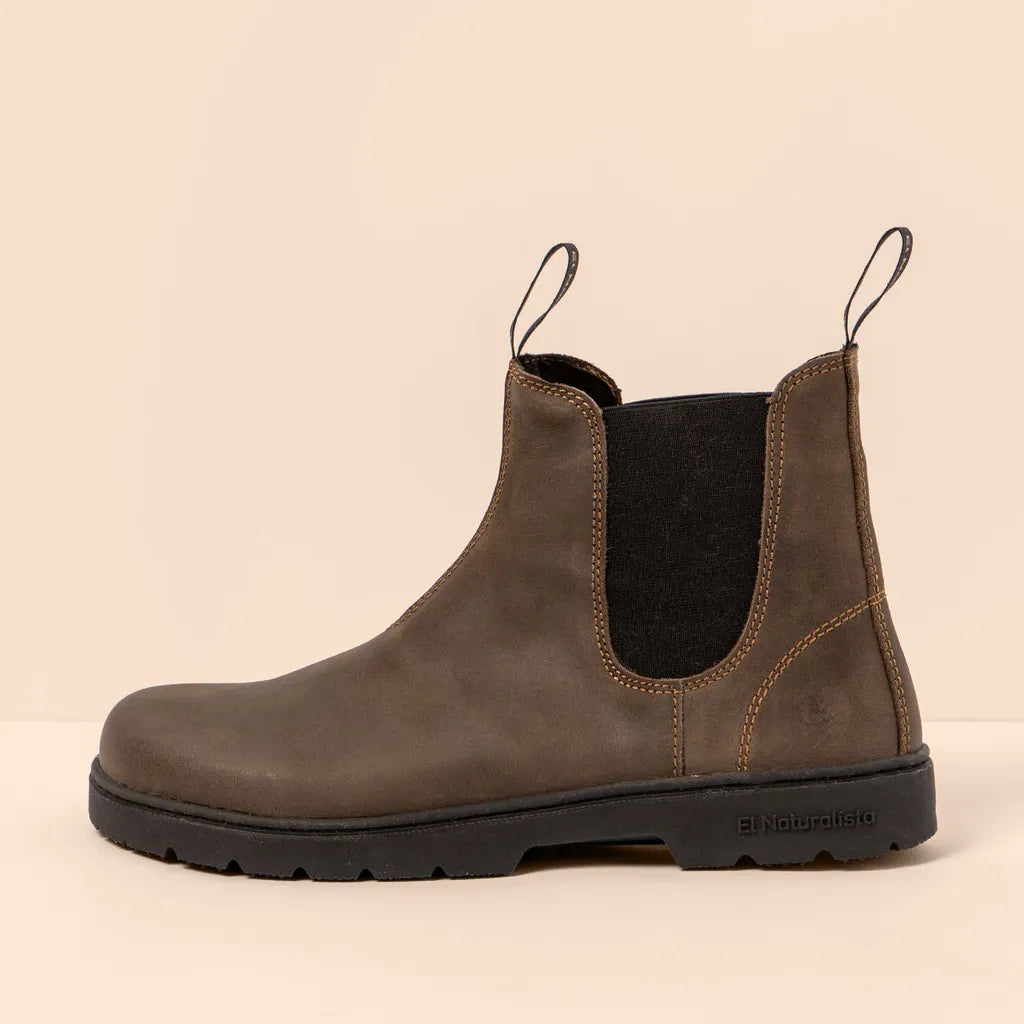 El Naturalista Unisex 5262 Nomada Leather Chelsea Boots Arizona Khaki