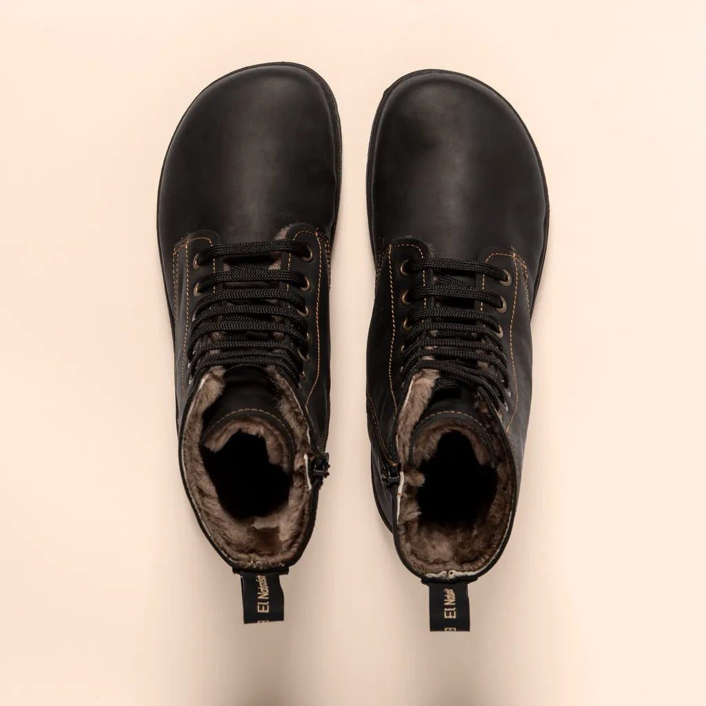 El Naturalista Unisex 5264C Nomada Leather Lace-Up Boots Arizona Black