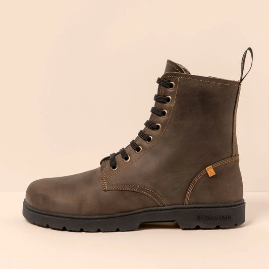El Naturalista Unisex 5264C Nomada Leather Lace-Up Boots KAKI