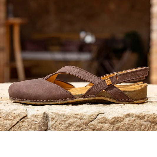 El Naturalista Women's N5813 Leather Comfort Sandals Pleasant Brown