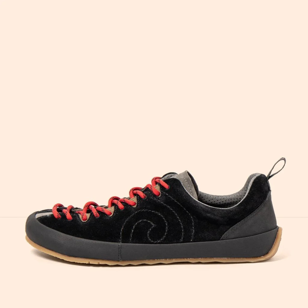 El Naturalista N6082 Silk Suede ROJA/NEVORA (Red and Black)