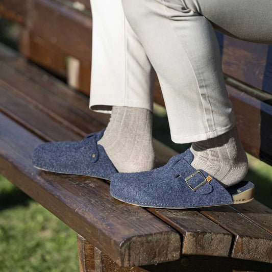 El Naturalista Unisex NA68 R-Felt Clog - Ocean Blue