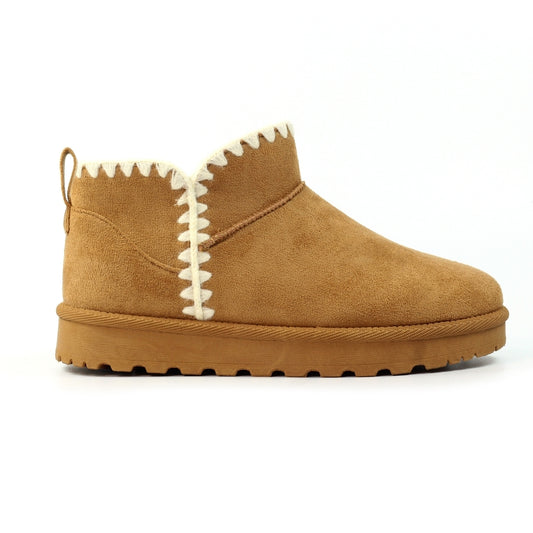 Lunar Women's KLZ001 Natal Boot Slippers Tan Brown