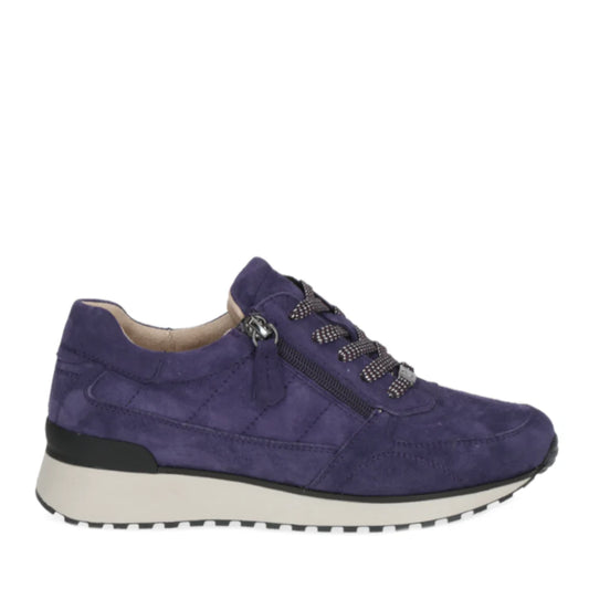 Caprice Women's 9-23701-41 Casual Leather Trainers Purple Suede