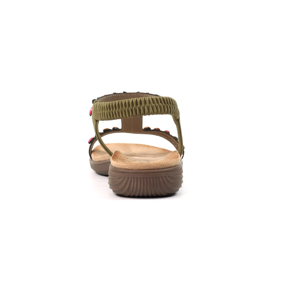 Lunar Women's JLH504 Ravello Sandals Khaki