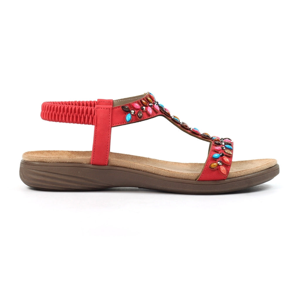 Lunar Women's JLH504 Ravello Sandals Red