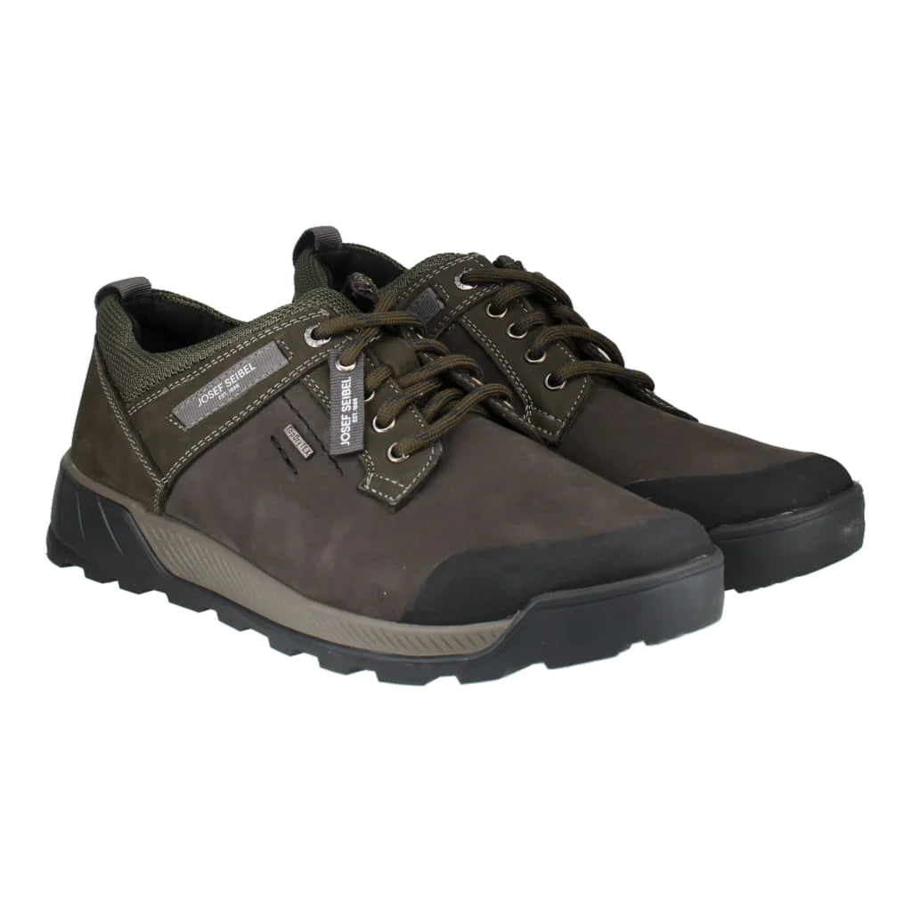 Josef Seibel Men's Raymond 51 Waterproof Leather Casual Shoes Granite Grey