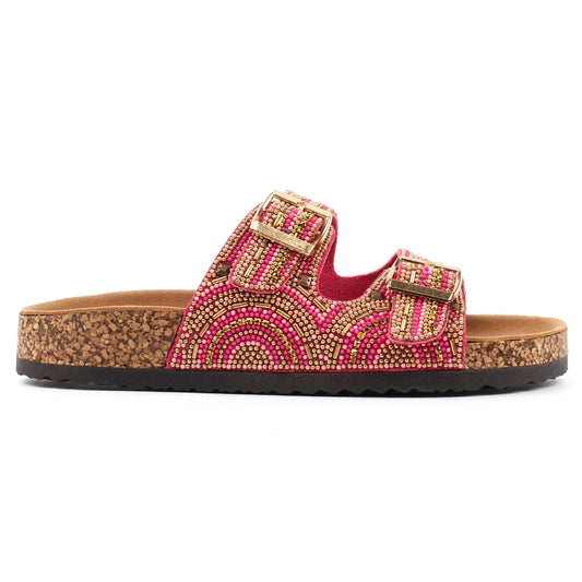 Lunar Women's JLC010 PK Skyrise Sandals Pink