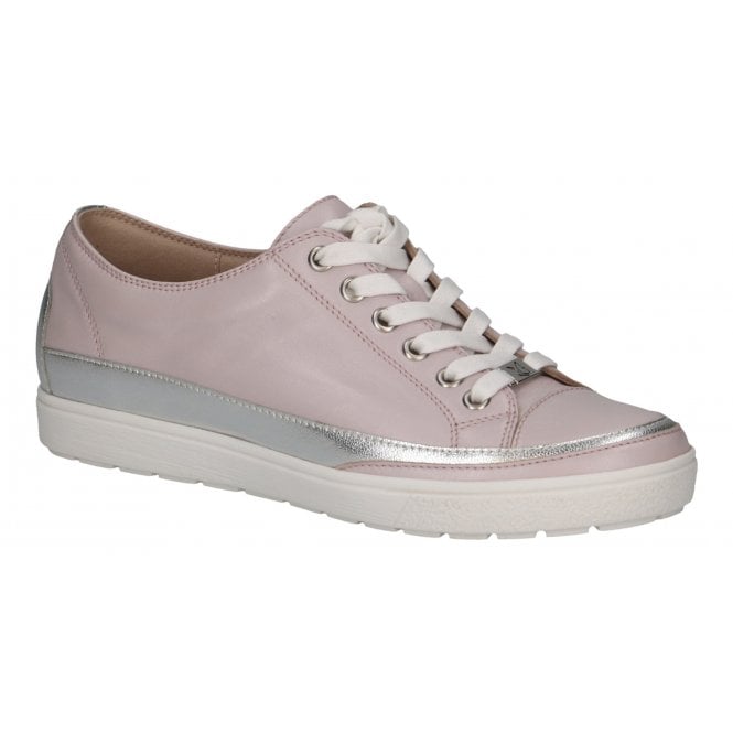 Caprice Women's 9-23654-42 58D Casual Leather Trainers Light Purple Purple