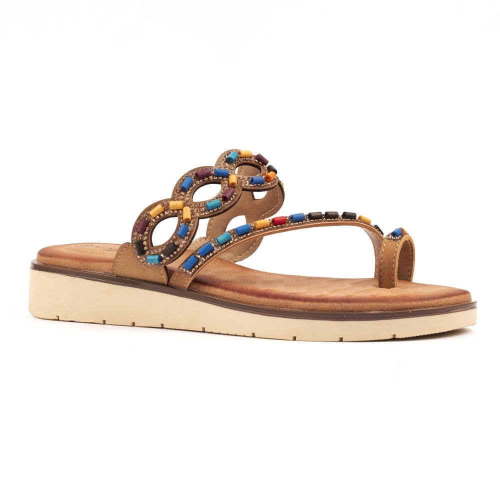 Lunar Women's - JLH557 CM - Zuzu Sandals Camel