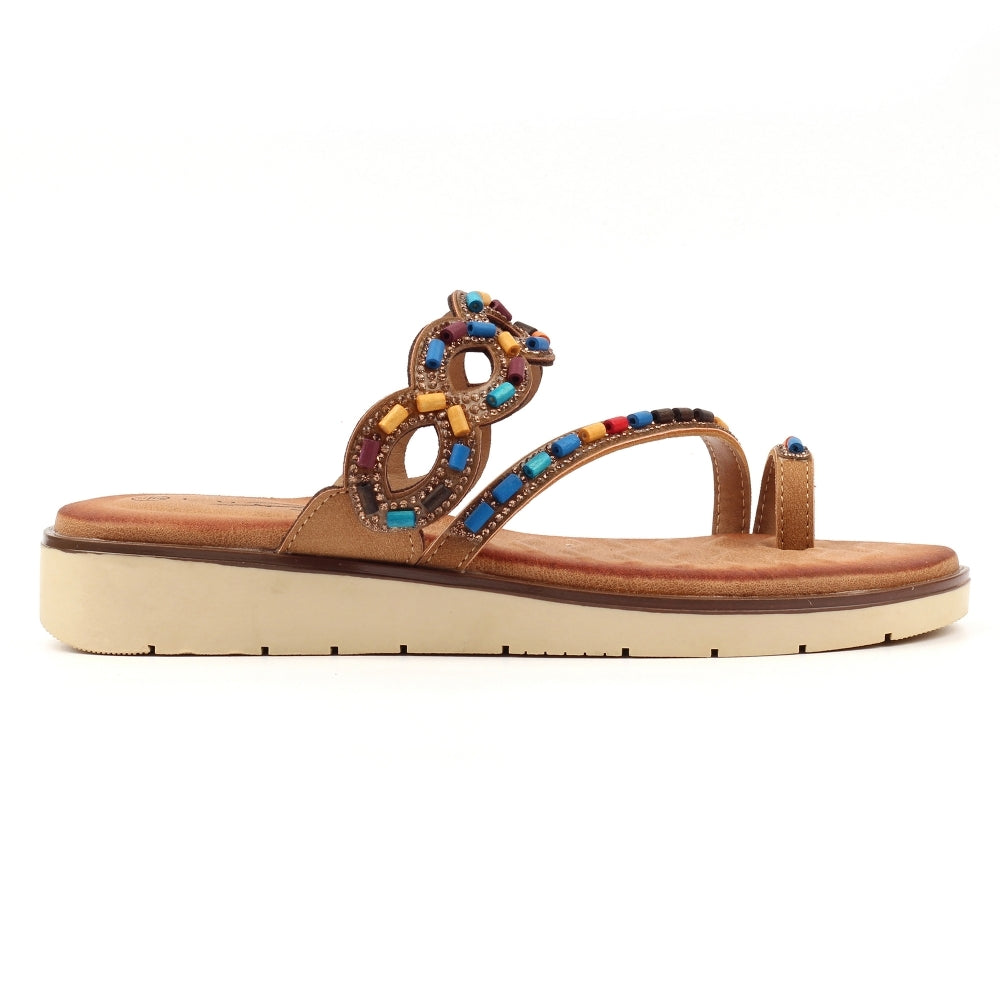 Lunar Women's - JLH557 CM - Zuzu Sandals Camel