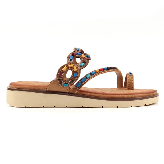 Lunar Women's - JLH557 CM - Zuzu Sandals Camel