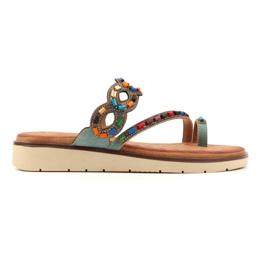 Lunar Women's - JLH557 TQ - Zuzu Sandals Turquoise