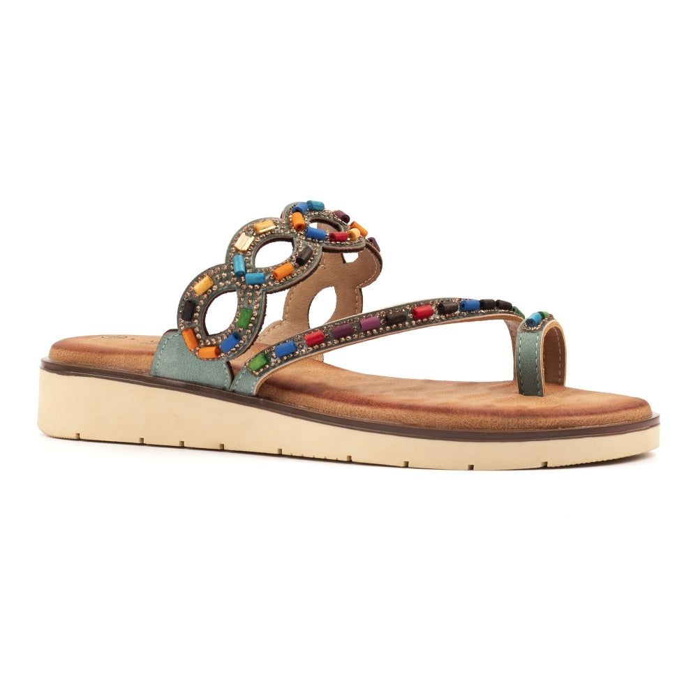 Lunar Women's - JLH557 TQ - Zuzu Sandals Turquoise