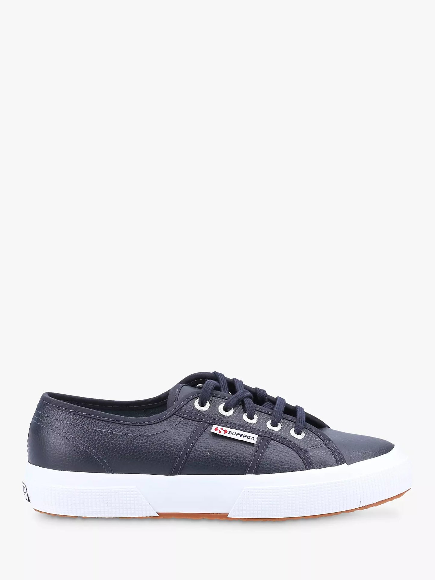 Superga Men's 2750 Tumbled Leather Classic Sneakers Blue Navy