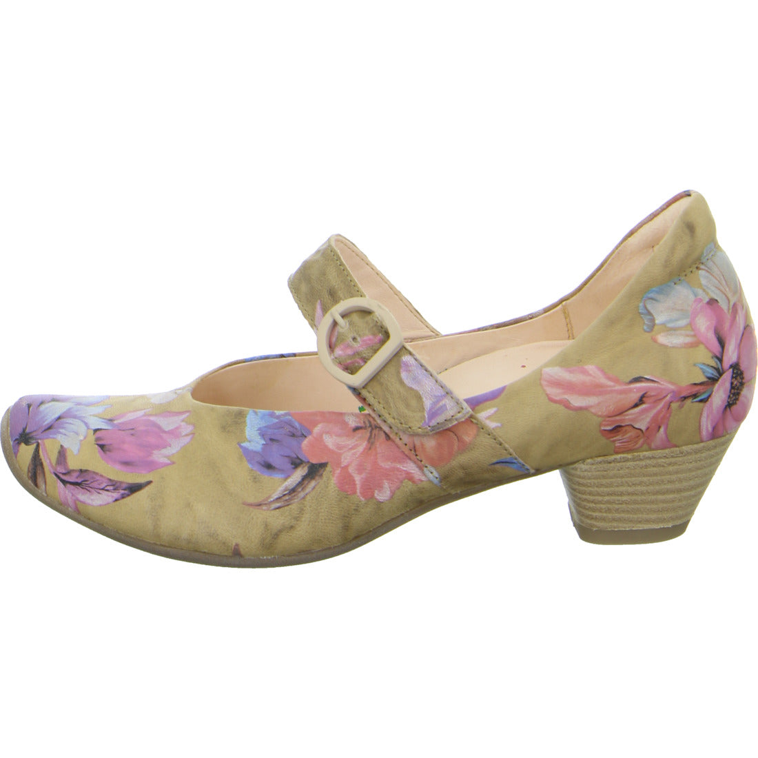 Think! Women's 3-000532-9010 Aida Court Shoes Savana Pastel Flowers